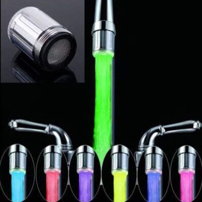 Melissa 2 Pcs Led Robinet D'Eau, 7 Couleurs Changeant Glow Robinet D'Eau Lumière Flux D'Eau Changement De Couleur Robinet Robinet Évier Robinet Pour Cuisine Salle De Bains - Publicité Melissa 2 Pcs Led Robinet D'Eau, 7 Couleurs Changeant Glow Robinet D'Eau Lumière Flux D'Eau Changement De Couleur Robinet Robinet Évier Robinet Pour Cuisine Salle De Bains - Publicité