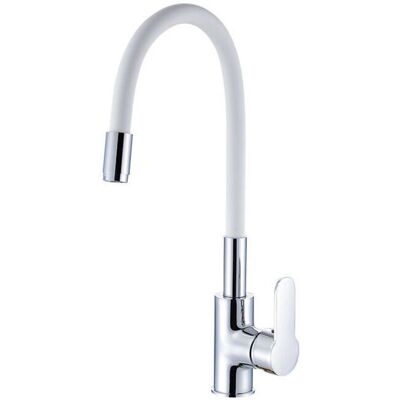 OEM Robinet De Cuisine Flexible Bec Haut Orientable Librement Mitigeur Évier Flexible Laiton Chromé Et Blanc Robinet Evier Monotrou À Eau Chaude Et Froide,robinet De Cuisine Avec Bec Flexible, Mi - Publicité OEM Robinet De Cuisine Flexible Bec Haut Orientable Librement Mitigeur Évier Flexible Laiton Chromé Et Blanc Robinet Evier Monotrou À Eau Chaude Et Froide,robinet De Cuisine Avec Bec Flexible, Mi - Publicité