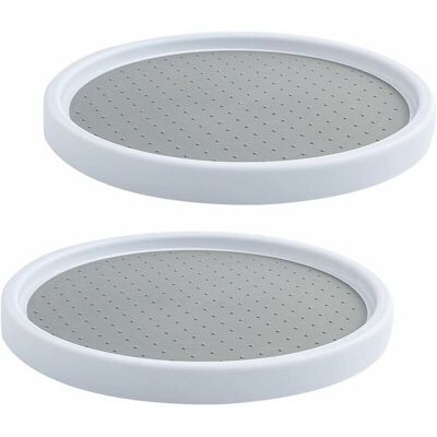 URSUS Plateau Tournant En Plastique Pour Epices, 2 Pièces Plateau Tournant Epices Rangement Rond, Etagere A Epices Plateau Pivotant, Plateau Tournant Placard Cuisine Pour Réfrigérateur, Armoire - Publicité URSUS Plateau Tournant En Plastique Pour Epices, 2 Pièces Plateau Tournant Epices Rangement Rond, Etagere A Epices Plateau Pivotant, Plateau Tournant Placard Cuisine Pour Réfrigérateur, Armoire - Publicité