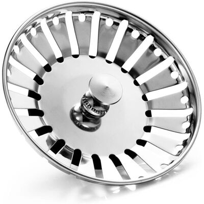 Vision 84mm Bouchon D'Évier En Acier Inoxydable Bouchon D'Évier De Remplacement Bouchon De Vidange Pour Nourriture/récupérateur De Cheveux - Pour Trou D'Évier De Cuisine En 84-85mm - Publicité Vision 84mm Bouchon D'Évier En Acier Inoxydable Bouchon D'Évier De Remplacement Bouchon De Vidange Pour Nourriture/récupérateur De Cheveux - Pour Trou D'Évier De Cuisine En 84-85mm - Publicité
