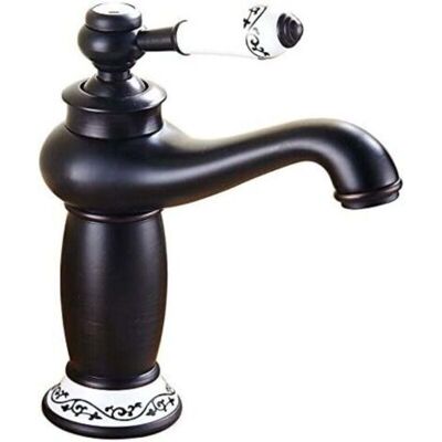 ABYSSE Mitigeur De Lavabo Robinet D'Évier Vintage Bronze Huilé Finition Laiton Salle De Bains 24105.5cm - Publicité ABYSSE Mitigeur De Lavabo Robinet D'Évier Vintage Bronze Huilé Finition Laiton Salle De Bains 24105.5cm - Publicité