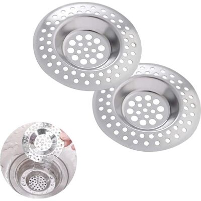 Vision Lot De 2 Filtres D'Évier En Acier Inoxydable, Anti-obstruction Pour Évier De Cuisine Et Salle De Bain - Publicité Vision Lot De 2 Filtres D'Évier En Acier Inoxydable, Anti-obstruction Pour Évier De Cuisine Et Salle De Bain - Publicité