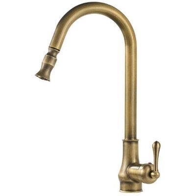 PELTOR Robinet D'Évier De Cuisine De Style Rétro, Robinet Mélangeur Eau Chaude/eau Froide Pour Salle De Bain À Poser, Bec Extractible Pivotant, Couleur Bronze - Publicité PELTOR Robinet D'Évier De Cuisine De Style Rétro, Robinet Mélangeur Eau Chaude/eau Froide Pour Salle De Bain À Poser, Bec Extractible Pivotant, Couleur Bronze - Publicité