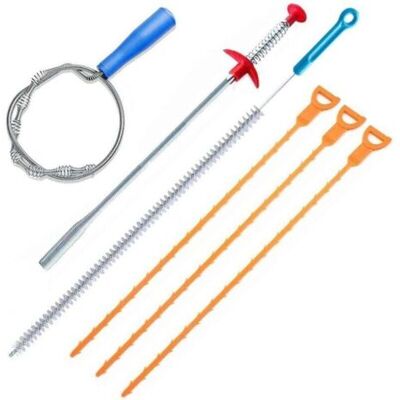 ABYSSE Furets Déboucheurs Lot De 6 Brosses De Nettoyage Pour Évier Et Trop-plein Ikodm - Publicité ABYSSE Furets Déboucheurs Lot De 6 Brosses De Nettoyage Pour Évier Et Trop-plein Ikodm - Publicité