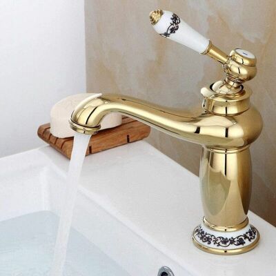 Vision Tigrezy Robinet Rétro Mitigeur Or Vintage Évier Robinet De Salle De Bain Robinet De Cuisine Mitigeur Robinet Pour Cuisine Évier De Salle De Bain - Publicité Vision Tigrezy Robinet Rétro Mitigeur Or Vintage Évier Robinet De Salle De Bain Robinet De Cuisine Mitigeur Robinet Pour Cuisine Évier De Salle De Bain - Publicité