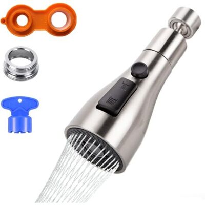SCORPIO 360°rotatif Mousseur Robinet Economie Eau Fm22/m24,3 Modes Tête Douchette Robinet Cuisine,adaptateur Douchette Cuisine,aérateur De Embout Robinet Cuisine,brise Jet De Robinet Cuisine - Publicité SCORPIO 360°rotatif Mousseur Robinet Economie Eau Fm22/m24,3 Modes Tête Douchette Robinet Cuisine,adaptateur Douchette Cuisine,aérateur De Embout Robinet Cuisine,brise Jet De Robinet Cuisine - Publicité