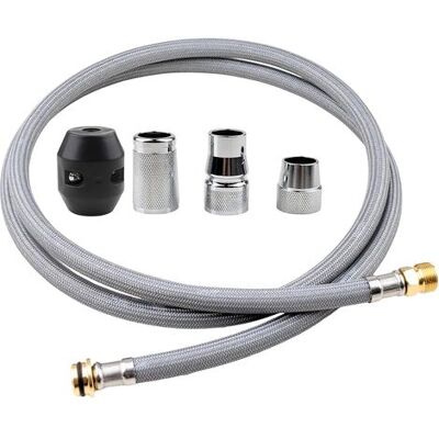 Zanussi Kit De Rechange De Tuyau De Robinet De Cuisine 5 Pièces Compatible Avec Les Robinets À Tirette Grohe 48293000, Tuyau Pulvérisateur Flexible Avec Connecteurs Et Poids - Publicité Zanussi Kit De Rechange De Tuyau De Robinet De Cuisine 5 Pièces Compatible Avec Les Robinets À Tirette Grohe 48293000, Tuyau Pulvérisateur Flexible Avec Connecteurs Et Poids - Publicité