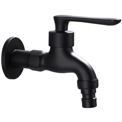 ABYSSE Robinet Mural Pour Machine À Laver, Robinet Pour Tuyau, Robinet Pour Buanderie, Robinet De Cuisine Noir, Robinet Vintage Divisé En Robinet D'Eau, Robinet D'Évier Utilitaire, Baignoire - Publicité ABYSSE Robinet Mural Pour Machine À Laver, Robinet Pour Tuyau, Robinet Pour Buanderie, Robinet De Cuisine Noir, Robinet Vintage Divisé En Robinet D'Eau, Robinet D'Évier Utilitaire, Baignoire - Publicité