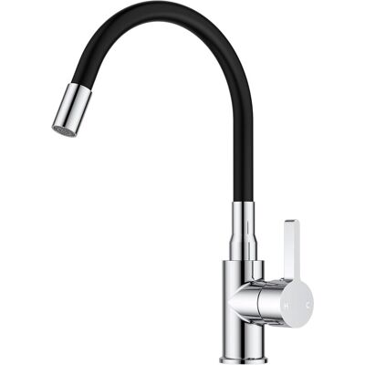 OEM Flexible Robinet Cuisine Noir, Mitigeur Cuisine Rotatif À 360° Robinetterie De Évier Cuisine Acier Inoxydable À Trou Unique - Publicité OEM Flexible Robinet Cuisine Noir, Mitigeur Cuisine Rotatif À 360° Robinetterie De Évier Cuisine Acier Inoxydable À Trou Unique - Publicité
