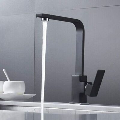 URSUS Robinet De Cuisine Robinet De Cuisine Carré Avec Bec Haut - Mitigeur Pour Évier De Cuisine - Laiton (noir) - Publicité URSUS Robinet De Cuisine Robinet De Cuisine Carré Avec Bec Haut - Mitigeur Pour Évier De Cuisine - Laiton (noir) - Publicité