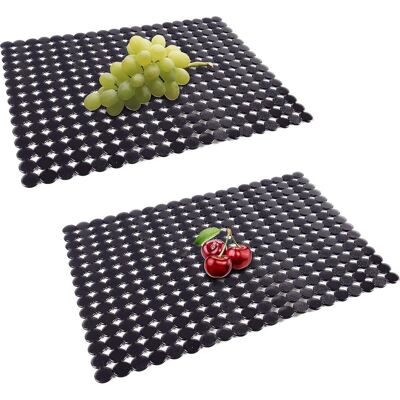 Vision Lot De 2 Tapis D'Évier De Cuisine Pour Éviers En Acier Inoxydable/céramique, Protections Écologiques En Pvc Pour Fond D'Évier, Réglables, Évacuation Rapide, Motif À Pois, 30 X 40 Cm (noir) - Publicité Vision Lot De 2 Tapis D'Évier De Cuisine Pour Éviers En Acier Inoxydable/céramique, Protections Écologiques En Pvc Pour Fond D'Évier, Réglables, Évacuation Rapide, Motif À Pois, 30 X 40 Cm (noir) - Publicité