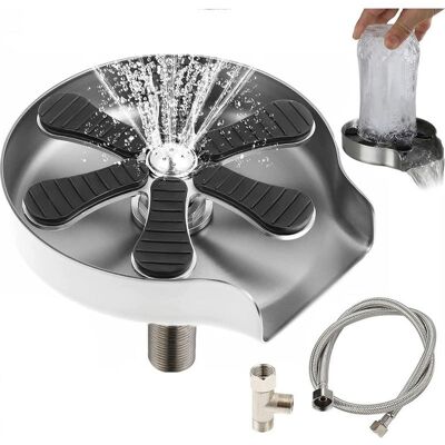Vision Rinceur De Verre Pour Évier De Cuisine, Rinceur De Verre En Acier Inoxydable, Nettoyant Pour Bouteilles D'Eau Et Tasses À Café, Outil De Nettoyage De Verre Pour La Maison, Le Restaurant Et Le Bar - Publicité Vision Rinceur De Verre Pour Évier De Cuisine, Rinceur De Verre En Acier Inoxydable, Nettoyant Pour Bouteilles D'Eau Et Tasses À Café, Outil De Nettoyage De Verre Pour La Maison, Le Restaurant Et Le Bar - Publicité
