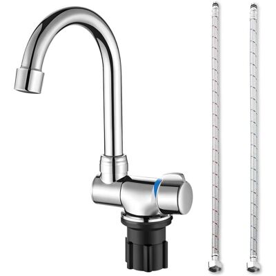 MOXIE Sjlerst Robinet De Cuisine Pliable, Robinet D'Évier Rotatif À 360 Degrés Robinet Mélangeur D'Eau Froide Et Chaude À Une Main Robinet En Cuivre Pour Bateaux De Camping-car - Publicité MOXIE Sjlerst Robinet De Cuisine Pliable, Robinet D'Évier Rotatif À 360 Degrés Robinet Mélangeur D'Eau Froide Et Chaude À Une Main Robinet En Cuivre Pour Bateaux De Camping-car - Publicité