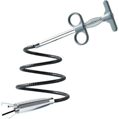 ABYSSE Tuyau D'Égout Gris En Forme De Serpent, 60 Cm, Drague À Ressort À Quatre Griffes, Outil De Dragage, Cuisine, Salle De Bains, Drainage D'Évier - Publicité ABYSSE Tuyau D'Égout Gris En Forme De Serpent, 60 Cm, Drague À Ressort À Quatre Griffes, Outil De Dragage, Cuisine, Salle De Bains, Drainage D'Évier - Publicité