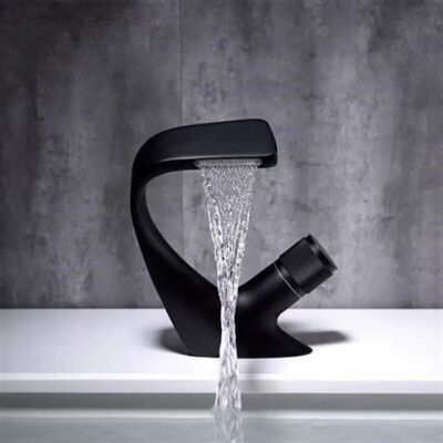 Ackerman– Robinet De Lavabo Monotrou Cascade – Finition Laiton Noir – Bec Arqué – Élément Filtrant Céramique – Installation Facile Sous Évier - Publicité Ackerman– Robinet De Lavabo Monotrou Cascade – Finition Laiton Noir – Bec Arqué – Élément Filtrant Céramique – Installation Facile Sous Évier - Publicité