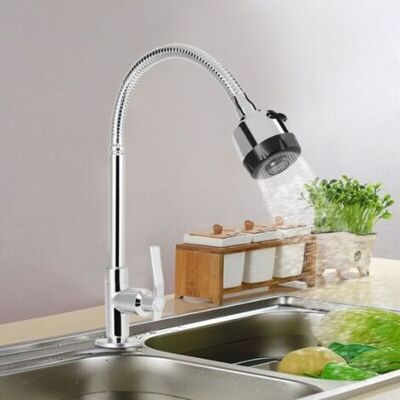 ABYSSE Robinet D'Eau Froide Universel Pliable, Élégant G1/2 Pouces, Robinet De Cuisine Domestique, Robinet D'Eau D'Évier De Cuisine - Publicité ABYSSE Robinet D'Eau Froide Universel Pliable, Élégant G1/2 Pouces, Robinet De Cuisine Domestique, Robinet D'Eau D'Évier De Cuisine - Publicité