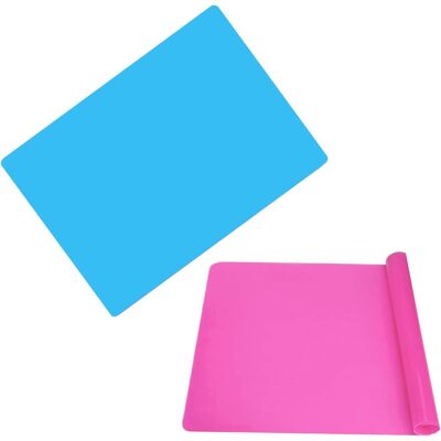 GRASSLIN Lot De 2 Sets De Table,silicone,antidérapant,résistant À La Chaleur,lavable,cuisine,restaurant,hôtel - Publicité GRASSLIN Lot De 2 Sets De Table,silicone,antidérapant,résistant À La Chaleur,lavable,cuisine,restaurant,hôtel - Publicité