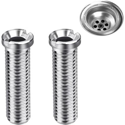 GRASSLIN 2 Pièces - Vis Creuse - Acier Inoxydable - Fixation Panier Tamis - Résistant Corrosion - Pour Évier Cuisine - Argent - M12x45mm - Publicité GRASSLIN 2 Pièces - Vis Creuse - Acier Inoxydable - Fixation Panier Tamis - Résistant Corrosion - Pour Évier Cuisine - Argent - M12x45mm - Publicité