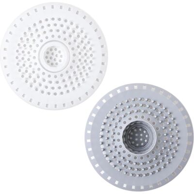 GRASSLIN 2 Pièces Attrape-cheveux, Filtre Silicone Souple, Grille Anti-bouchage, Accessoire Douche Évier Cuisine - Publicité GRASSLIN 2 Pièces Attrape-cheveux, Filtre Silicone Souple, Grille Anti-bouchage, Accessoire Douche Évier Cuisine - Publicité