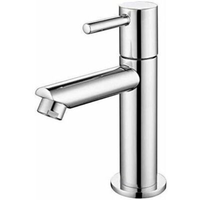 URSUS Robinet D'Évier D'Eau Froide Uniquement, Mélangeur D'Évier De Surface Durable En Acier Inoxydable Argenté, Robinet De Lavabo Pour Toilettes Invités, 270g - Publicité URSUS Robinet D'Évier D'Eau Froide Uniquement, Mélangeur D'Évier De Surface Durable En Acier Inoxydable Argenté, Robinet De Lavabo Pour Toilettes Invités, 270g - Publicité