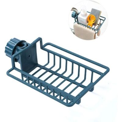 ABYSSE 1 Pièce Support De Rangement Antidérapant De Robinet De Cuisine, Organisateur D'Évier, Support De Vidange D'Évier(bleu) - Publicité ABYSSE 1 Pièce Support De Rangement Antidérapant De Robinet De Cuisine, Organisateur D'Évier, Support De Vidange D'Évier(bleu) - Publicité