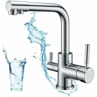 SANS MARQUE Robinet De Cuisine 3 Voies, Mitigeur Cuisine Pivotant À 360°, Robinetterie Cuisine Eau Potable, Mitigeur Évier De Cuisine Avec Sortie Eau Filtrée - Publicité SANS MARQUE Robinet De Cuisine 3 Voies, Mitigeur Cuisine Pivotant À 360°, Robinetterie Cuisine Eau Potable, Mitigeur Évier De Cuisine Avec Sortie Eau Filtrée - Publicité