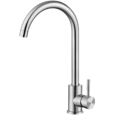 Scotch Robinet Mitigeur D'Évier De Cuisine En Acier Inoxydable, Eau Chaude Et Froide (argent, 355 Mm) - Publicité Scotch Robinet Mitigeur D'Évier De Cuisine En Acier Inoxydable, Eau Chaude Et Froide (argent, 355 Mm) - Publicité