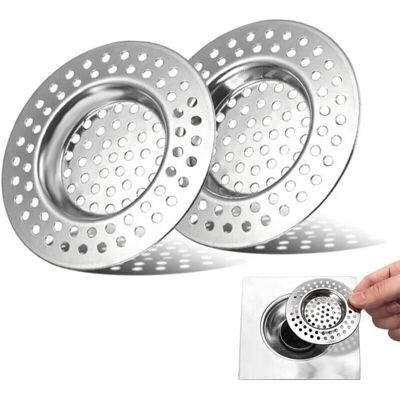 PELTOR 2 Pcs Filtre Évier Cuisine, Tamis Lavabo En Inox, Filtre Cheveux Douche, Filtre De Vidange Pour Évier, Grille Evier Cuisine, Accessoire Drain Lavabo - Publicité PELTOR 2 Pcs Filtre Évier Cuisine, Tamis Lavabo En Inox, Filtre Cheveux Douche, Filtre De Vidange Pour Évier, Grille Evier Cuisine, Accessoire Drain Lavabo - Publicité