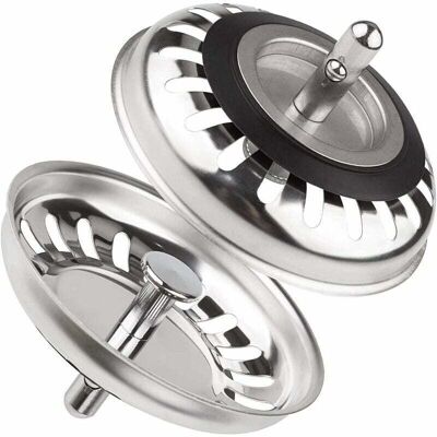 Vision Tigrezy Lot De 2 Bouchon Evier Cuisine Inox, Filtre Evier Cuisine Universel 79.3mm, Bouchon De Bonde Evier Antiblocage En Acier Inoxydable, Pour Cuisine Et Salle De Bain - Publicité Vision Tigrezy Lot De 2 Bouchon Evier Cuisine Inox, Filtre Evier Cuisine Universel 79.3mm, Bouchon De Bonde Evier Antiblocage En Acier Inoxydable, Pour Cuisine Et Salle De Bain - Publicité