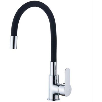 SANS MARQUE Robinet De Cuisine Flexible Bec Haut Pivotant Gratuit Mitigeur D'Évier Flexible Et Noir Robinet D'Évier D'Eau Chaude Et Froide - Publicité SANS MARQUE Robinet De Cuisine Flexible Bec Haut Pivotant Gratuit Mitigeur D'Évier Flexible Et Noir Robinet D'Évier D'Eau Chaude Et Froide - Publicité