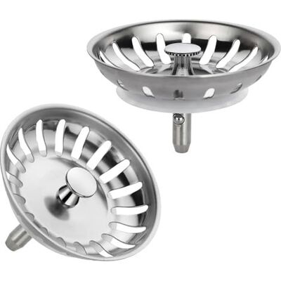 Zanussi Boed Bouchon Evier Cuisine 2pcs, Filtre Evier Cuisine 80mm Tige À Bille, Bonde Evier Acier Inoxydable Avec Joint En Silicone (diamètre: 80mm) - Publicité Zanussi Boed Bouchon Evier Cuisine 2pcs, Filtre Evier Cuisine 80mm Tige À Bille, Bonde Evier Acier Inoxydable Avec Joint En Silicone (diamètre: 80mm) - Publicité