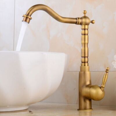 URSUS Robinet Lavabo Vintage Robinet Mitigeur Evier Cuisine Avec Poignée En Céramique Pivotant À 360° Avec Bec Haut - Publicité URSUS Robinet Lavabo Vintage Robinet Mitigeur Evier Cuisine Avec Poignée En Céramique Pivotant À 360° Avec Bec Haut - Publicité