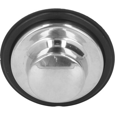 HEAT Bouchon D'Évier En Acier Inoxydable Brossé, Joint En Caoutchouc, Diamètre Extérieur 86 Mm. Publicité HEAT Bouchon D'Évier En Acier Inoxydable Brossé, Joint En Caoutchouc, Diamètre Extérieur 86 Mm. Publicité