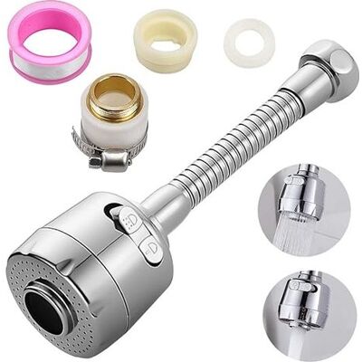 Zanussi Robinet D'Eau Pivotante, Rallonge De Robinet De Cuisine , Robinet Pivotant À 360 ° Tête De Pulvérisateur, Composant De Remplacement De Robinet, Accessoires De Cuisine (17 Cm De Long) - Publicité Zanussi Robinet D'Eau Pivotante, Rallonge De Robinet De Cuisine , Robinet Pivotant À 360 ° Tête De Pulvérisateur, Composant De Remplacement De Robinet, Accessoires De Cuisine (17 Cm De Long) - Publicité