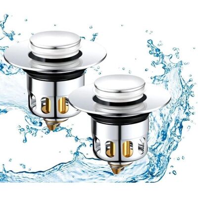 BRAST 2 Pièces 4 Joints Bonde De Lavabo Pop-up Universel Bonde Lavabo Filtre De Vidange Anti-bloqué Bouchon D'Évier Bouchon Lavabo Flitre Cheveux Anti-odeu - Publicité BRAST 2 Pièces 4 Joints Bonde De Lavabo Pop-up Universel Bonde Lavabo Filtre De Vidange Anti-bloqué Bouchon D'Évier Bouchon Lavabo Flitre Cheveux Anti-odeu - Publicité