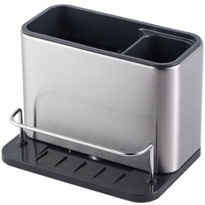 Bunthaus Lntyq Rangement Évier, Porte Eponge Evier Cuisine En Acier Inoxydable, Support Pour Éponge Avec Bac De Récupération, Porte-ustensiles De Cuisine Porte-éponge Cuisine Amovible Évier Organisate - Publicité Bunthaus Lntyq Rangement Évier, Porte Eponge Evier Cuisine En Acier Inoxydable, Support Pour Éponge Avec Bac De Récupération, Porte-ustensiles De Cuisine Porte-éponge Cuisine Amovible Évier Organisate - Publicité