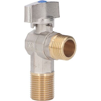 HEAT Robinet D'Arrêt Triangulaire En Laiton À Filetage G1/2, Grand Débit, Eau Chaude Et Froide, Pour Cuisine Et Salle De Bain, Bleu. Publicité HEAT Robinet D'Arrêt Triangulaire En Laiton À Filetage G1/2, Grand Débit, Eau Chaude Et Froide, Pour Cuisine Et Salle De Bain, Bleu. Publicité