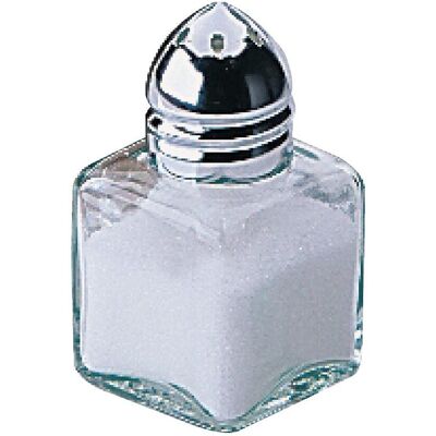 GRASSLIN Lot De 12 Salière, Verre Transparent, Couvercle Chromé, Compact 50x30x30mm, Pour Restaurant Et Hôtel - Publicité GRASSLIN Lot De 12 Salière, Verre Transparent, Couvercle Chromé, Compact 50x30x30mm, Pour Restaurant Et Hôtel - Publicité
