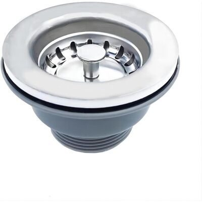 GRASSLIN 1 - Bonde D'Évier - Panier Inox - Acier Inoxydable Et Abs - Finition Satinée Anti-rayures Pour Évier Cuisine - Argent - 8,4x5,7 Cm - Publicité GRASSLIN 1 - Bonde D'Évier - Panier Inox - Acier Inoxydable Et Abs - Finition Satinée Anti-rayures Pour Évier Cuisine - Argent - 8,4x5,7 Cm - Publicité