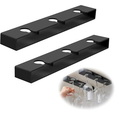 Generic Range Verre Suspendu, Porte Verres Suspendu, Support Verre A Pied Suspendu, Porte Verres Pour Maison, Bar, Cuisine, Restaurant, Noir (2 Pièces) - Publicité Generic Range Verre Suspendu, Porte Verres Suspendu, Support Verre A Pied Suspendu, Porte Verres Pour Maison, Bar, Cuisine, Restaurant, Noir (2 Pièces) - Publicité