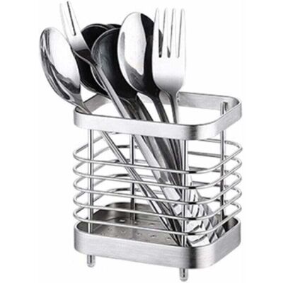 FANGMEDIA Égouttoir Rangement Couverts, Support Panier Pour Couteaux, Fourchettes, Cuillères, Ustensiles De Cuisine Porte-couverts Acier Inoxydable, Argent - Publicité FANGMEDIA Égouttoir Rangement Couverts, Support Panier Pour Couteaux, Fourchettes, Cuillères, Ustensiles De Cuisine Porte-couverts Acier Inoxydable, Argent - Publicité