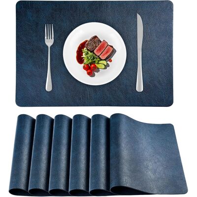 GRASSLIN Lot De 6 Set De Table Plastique Imperméable Résistant Chaleur 43x30cm Cuisine Restaurant Hôtel - Publicité GRASSLIN Lot De 6 Set De Table Plastique Imperméable Résistant Chaleur 43x30cm Cuisine Restaurant Hôtel - Publicité