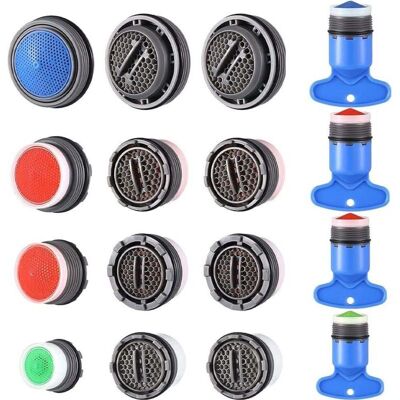 Zanussi Lot De 16 Aérateur De Robinet,aérateur De Mousseur Robinet,économiseur D'Eau Embout Aérateurs De Robinet Pour Mitigeur D'Evier De Cuisine Et De Lavabo De Salle De Bain (m16/m18/m22/m24) - Publicité Zanussi Lot De 16 Aérateur De Robinet,aérateur De Mousseur Robinet,économiseur D'Eau Embout Aérateurs De Robinet Pour Mitigeur D'Evier De Cuisine Et De Lavabo De Salle De Bain (m16/m18/m22/m24) - Publicité