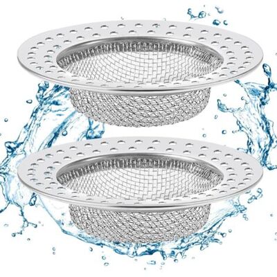 SCORPIO Filtre Evier, 2pcs Grille Evier Cuisine, Bouchon Evier Cuisine En Acier Inoxydable, Diamètre Extérieur 7,8 Cm, Anti-obstruction, - Publicité SCORPIO Filtre Evier, 2pcs Grille Evier Cuisine, Bouchon Evier Cuisine En Acier Inoxydable, Diamètre Extérieur 7,8 Cm, Anti-obstruction, - Publicité