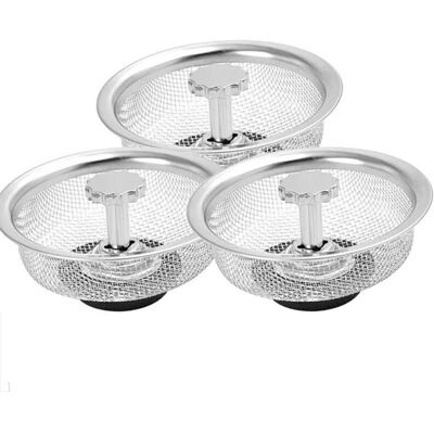 Vision Filtre À Évier, Bouchon D Evier, 3x Filtre Évier Cuisine En Acier Inoxydable Pour Évier De Cuisine, Salle De Bain, Diamètre De 3.26'' - Publicité Vision Filtre À Évier, Bouchon D Evier, 3x Filtre Évier Cuisine En Acier Inoxydable Pour Évier De Cuisine, Salle De Bain, Diamètre De 3.26'' - Publicité