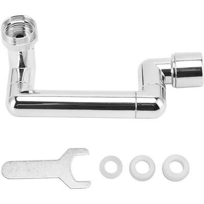 PELTOR Jeffergarden Extension De Robinet Pivotante Télescopique En Cuivre Chromé Abs, Extension De Robinet Pour Lavabo De Cuisine - Publicité PELTOR Jeffergarden Extension De Robinet Pivotante Télescopique En Cuivre Chromé Abs, Extension De Robinet Pour Lavabo De Cuisine - Publicité