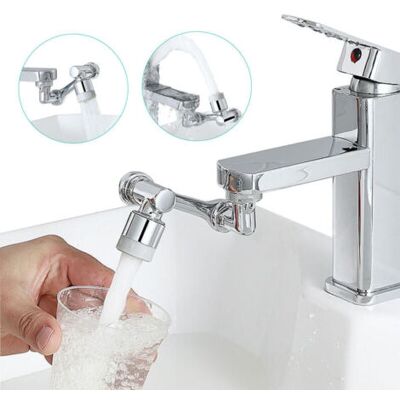 SCORPIO Rallonge De Robinet Pivotant À 1080° - Aérateur D'Eau Universel Pour Évier - 2 Modes - Pour Cuisine, Salle De Bain - Angle De Rotation À 360° - Bras Robotique Multifonction - Lavage Des Yeux / Des Che - Publicité SCORPIO Rallonge De Robinet Pivotant À 1080° - Aérateur D'Eau Universel Pour Évier - 2 Modes - Pour Cuisine, Salle De Bain - Angle De Rotation À 360° - Bras Robotique Multifonction - Lavage Des Yeux / Des Che - Publicité