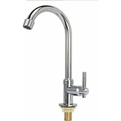 URSUS Robinet D'Évier D'Eau Froide Robinet À Un Trou À Poignée Unique À Arc Élevé Pour Bar De Jardin Et Camping-car En Plein Air (lignes D'Alimentation En Eau Froide Gratuites) - Publicité URSUS Robinet D'Évier D'Eau Froide Robinet À Un Trou À Poignée Unique À Arc Élevé Pour Bar De Jardin Et Camping-car En Plein Air (lignes D'Alimentation En Eau Froide Gratuites) - Publicité