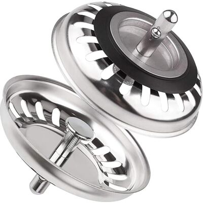 SANS MARQUE 2pcs Filtre Évier Cuisine Ø 79 Mm,bouchon Evier Cuisine Inox,filtre À Évier De Cuisine,bouchon Evier Cuisine,filtre Universel En Acier Inoxydable 304 Épaissi,crépine Cuisine - Publicité SANS MARQUE 2pcs Filtre Évier Cuisine Ø 79 Mm,bouchon Evier Cuisine Inox,filtre À Évier De Cuisine,bouchon Evier Cuisine,filtre Universel En Acier Inoxydable 304 Épaissi,crépine Cuisine - Publicité