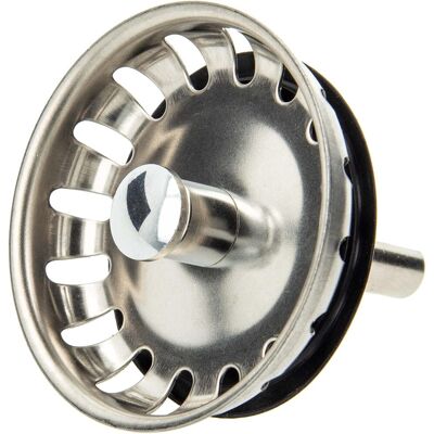 GRASSLIN 1 Corbeille Pour Bonde D'Évier Ø 54 Mm, Acier Inoxydable, Tige De Guidage 8 Mm, Joint Inclus, Cuisine - Publicité GRASSLIN 1 Corbeille Pour Bonde D'Évier Ø 54 Mm, Acier Inoxydable, Tige De Guidage 8 Mm, Joint Inclus, Cuisine - Publicité